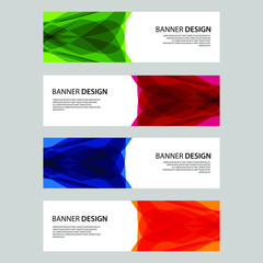 Fototapeta premium Vector Abstract design banner web template