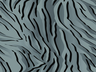 Full seamless tiger and zebra stripes animal skin pattern illustration. Design for tiger colored textile fabric printing vector. Suitable for fashion use.