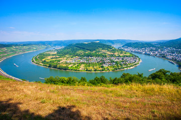 Boppard town aerial view, Germany