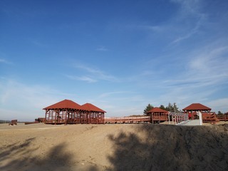 pustynia, natura, obiekt, krajobraz, drzewa, niebo © Jolanta