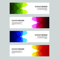 Fototapeta premium Vector Abstract design banner web template