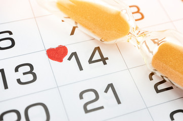 mark on the calendar February 14, Valentine's day soon, love, relationship