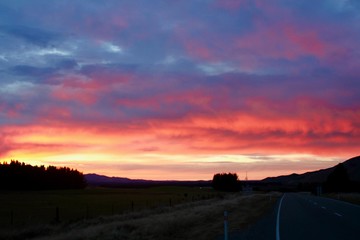 Fototapeta na wymiar Sunrise,New Zealand 