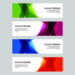 Fototapeta premium Vector Abstract design banner web template