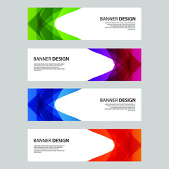 Naklejka premium Vector Abstract design banner web template