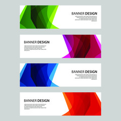 Fototapeta premium Vector Abstract design banner web template