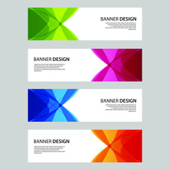 Fototapeta premium Vector Abstract design banner web template