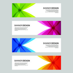 Vector Abstract design banner web template