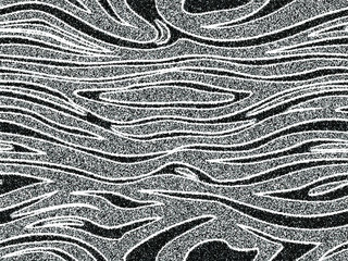 Full seamless zebra and tiger stripes animal skin pattern illustration. Black and white vector design for textile fabric printing. Fashionable and home design fit.