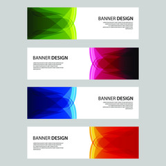 Vector Abstract design banner web template