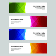Naklejka premium Vector Abstract design banner web template