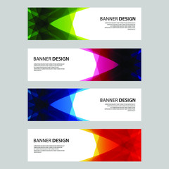 Naklejka premium Vector Abstract design banner web template