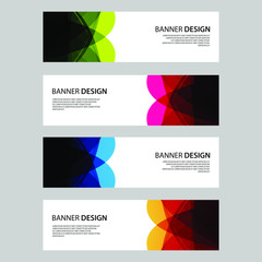 Fototapeta premium Vector Abstract design banner web template