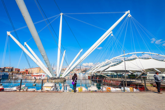 Genoa port in northern Italy
