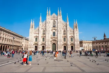 Fototapete Rund Duomo di Milano Dom, Mailand © saiko3p