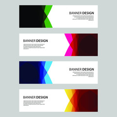 Fototapeta premium Vector Abstract design banner web template