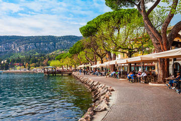 Garda Lake Waterfront in Italy © saiko3p