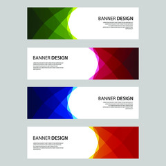 Fototapeta premium Vector Abstract design banner web template