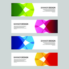 Fototapeta premium Vector Abstract design banner web template