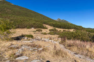 Fototapeta na wymiar Landscape near Bezbog Lake, Pirin Mountain, Bulgaria