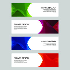 Naklejka premium Vector Abstract design banner web template