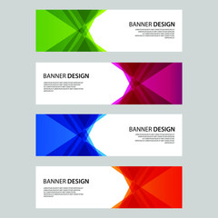 Vector Abstract design banner web template