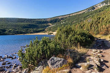 Landscape with Bezbog Lake, Pirin Mountain, Bulgaria