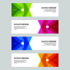 Fototapeta premium Vector Abstract design banner web template