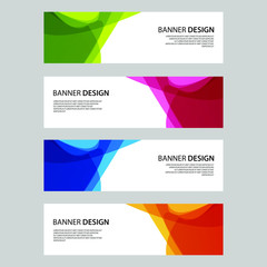 Naklejka premium Vector Abstract design banner web template