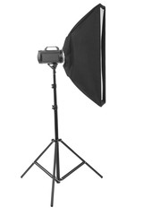 Professional softbox for photo studio on white background