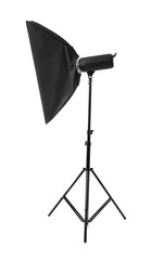 Professional softbox for photo studio on white background