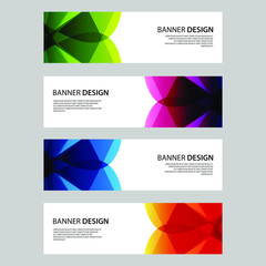 Fototapeta premium Vector Abstract design banner web template