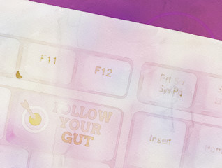 Word writing text Follow Your Gut. Business photo showcasing Listen to intuition feelings emotions...