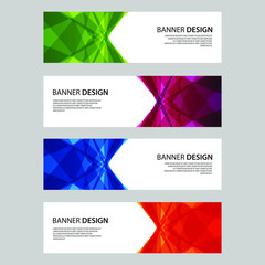 Fototapeta premium Vector Abstract design banner web template