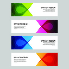 Fototapeta premium Vector Abstract design banner web template
