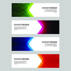Fototapeta premium Vector Abstract design banner web template