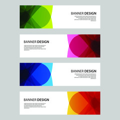 Fototapeta premium Vector Abstract design banner web template