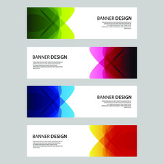 Fototapeta premium Vector Abstract design banner web template