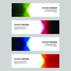Fototapeta premium Vector Abstract design banner web template