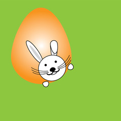 Happy easter greeting card. Place for your text.