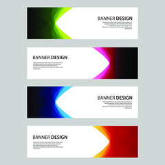 Fototapeta premium Vector Abstract design banner web template