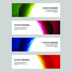 Fototapeta premium Vector Abstract design banner web template