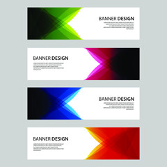Fototapeta premium Vector Abstract design banner web template
