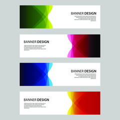 Fototapeta premium Vector Abstract design banner web template