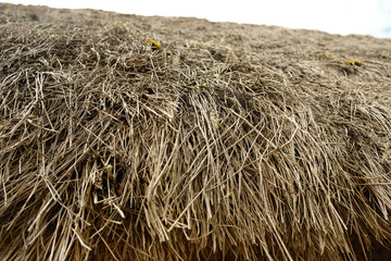 straw roof Machu Picchu
