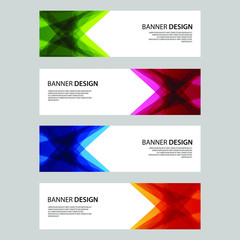 Fototapeta premium Vector Abstract design banner web template