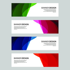 Fototapeta premium Vector Abstract design banner web template