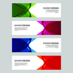 Fototapeta premium Vector Abstract design banner web template