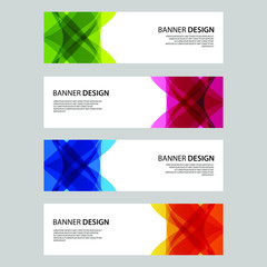 Fototapeta premium Vector Abstract design banner web template