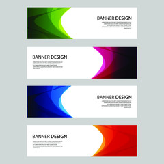 Fototapeta premium Vector Abstract design banner web template
